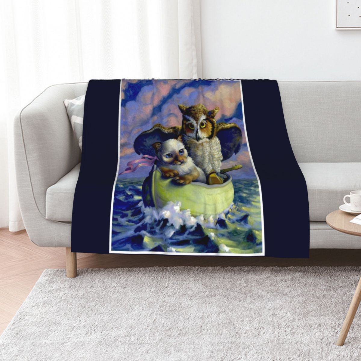 Baby Nursery Rhymes - OWL en de PUSSYCAT: vintage kunst,