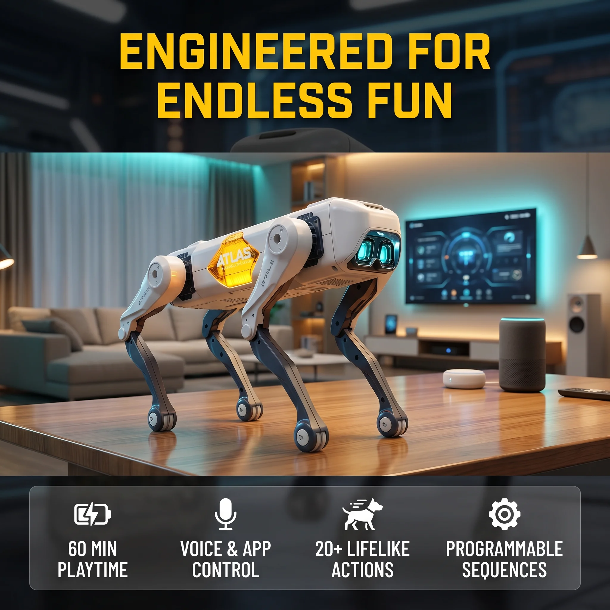 Baby Nursery Gifts - AI Slimme Robot Hond, Spraak- &
