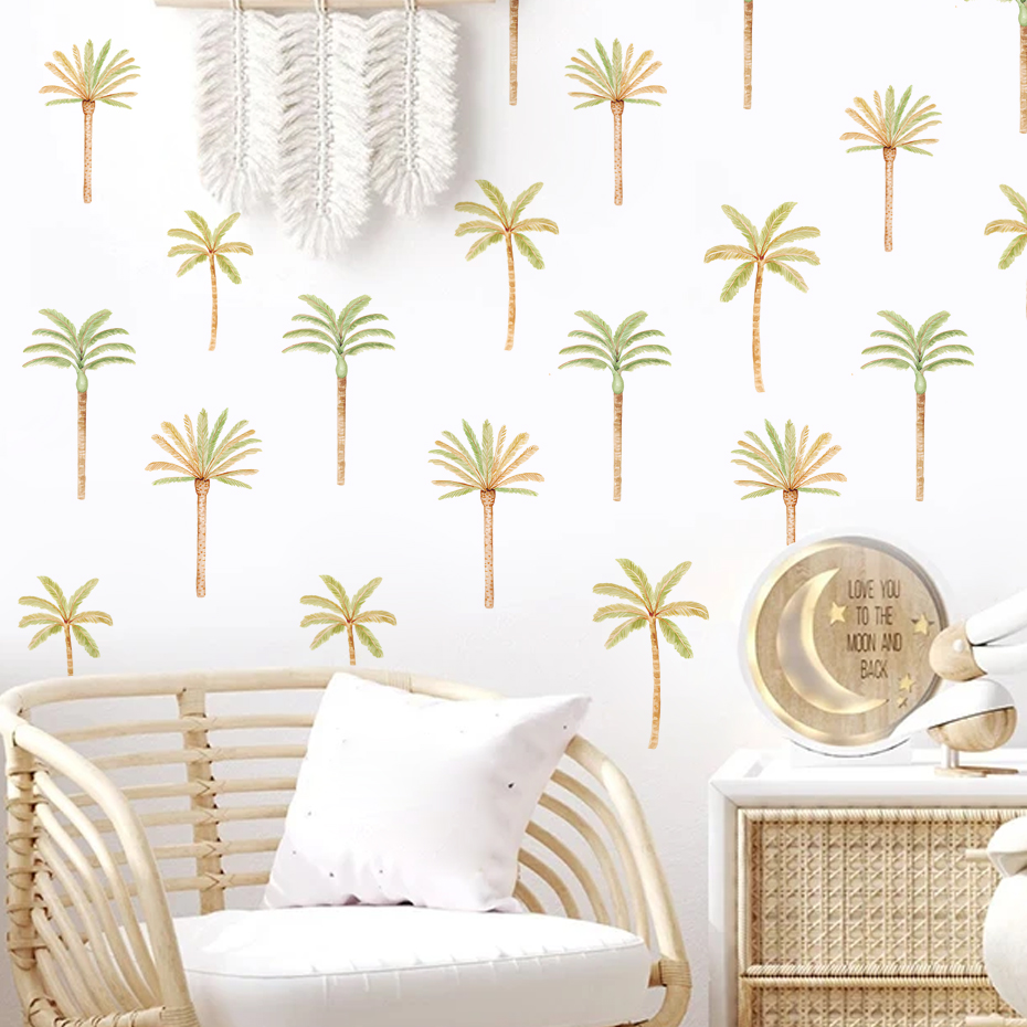 Boho Kokospalm Muursticker Voo - Baby Nursery Tree recensie en prijs