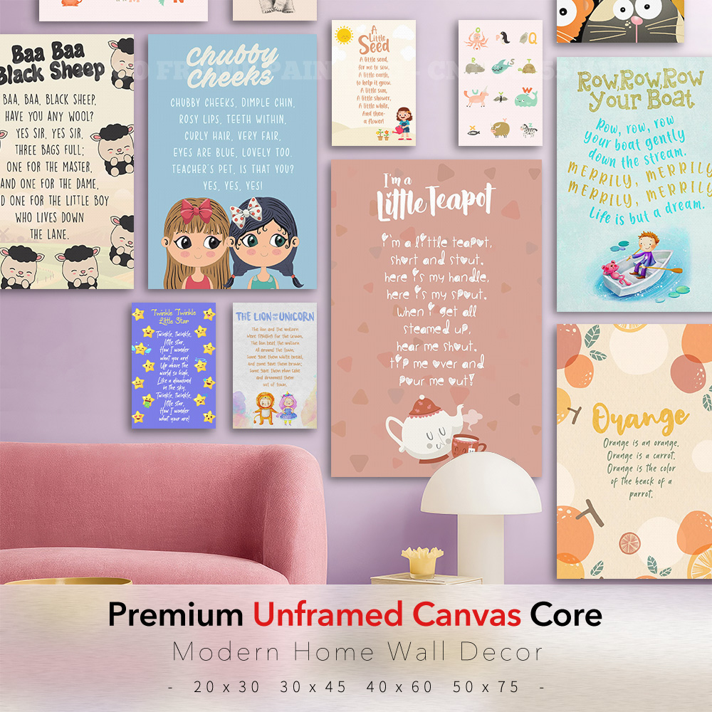 Klassieke kinderliedjes canvas - Baby Nursery Rhymes recensie en prijs