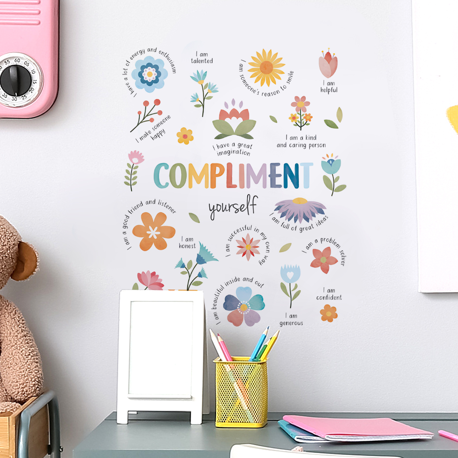 Kleurrijke inspirerende citate - Baby Nursery Quotes Wall Art recensie en prijs