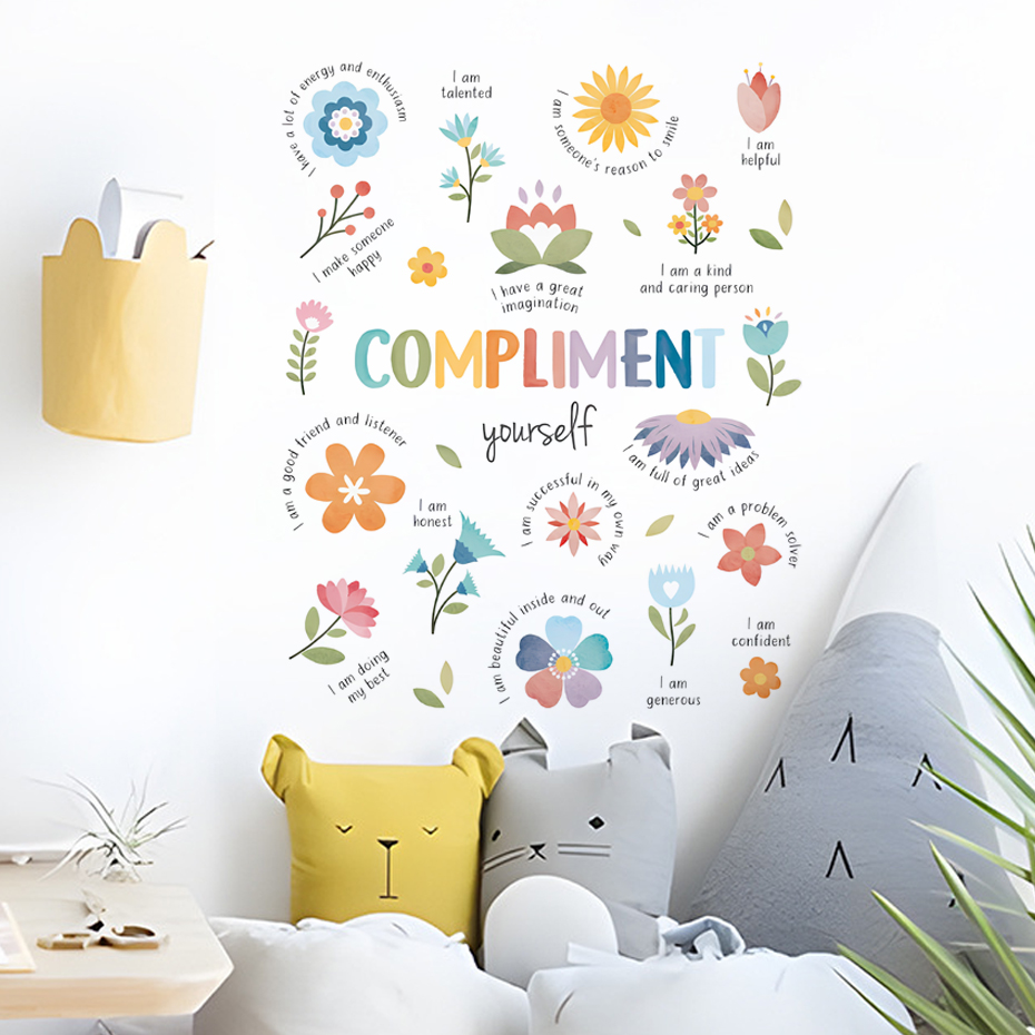 Kleurrijke inspirerende citate - Baby Nursery Quotes Wall Art recensie en prijs
