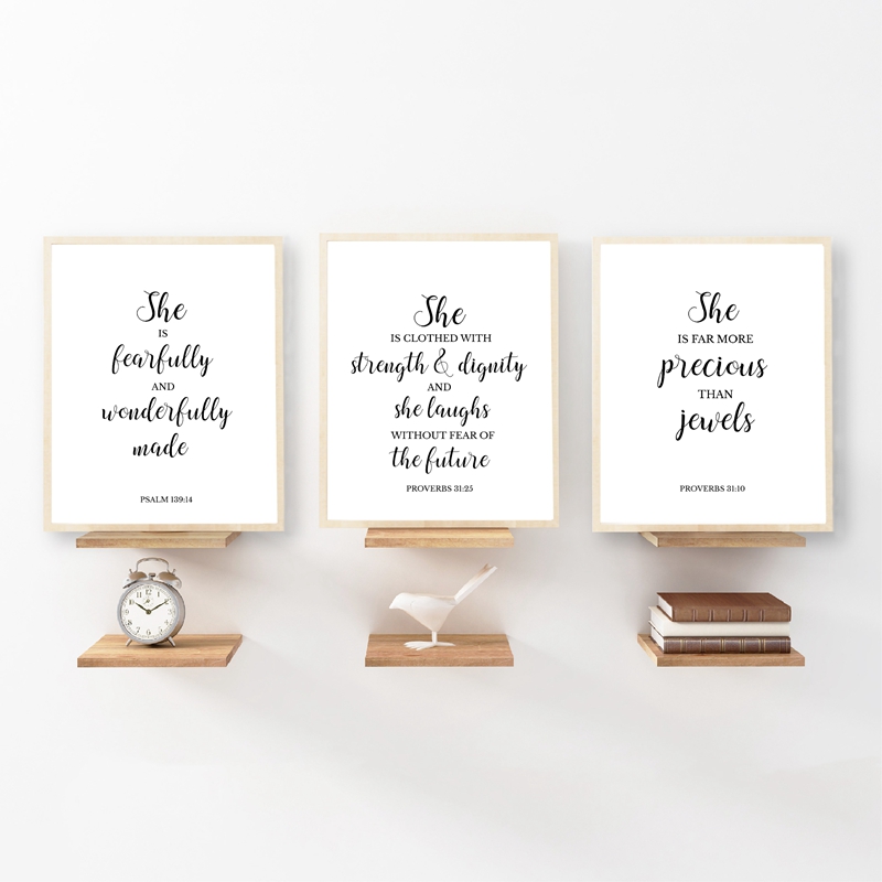 Bijbelverzen Citaat Christian  - Baby Nursery Quotes Wall Art recensie en prijs