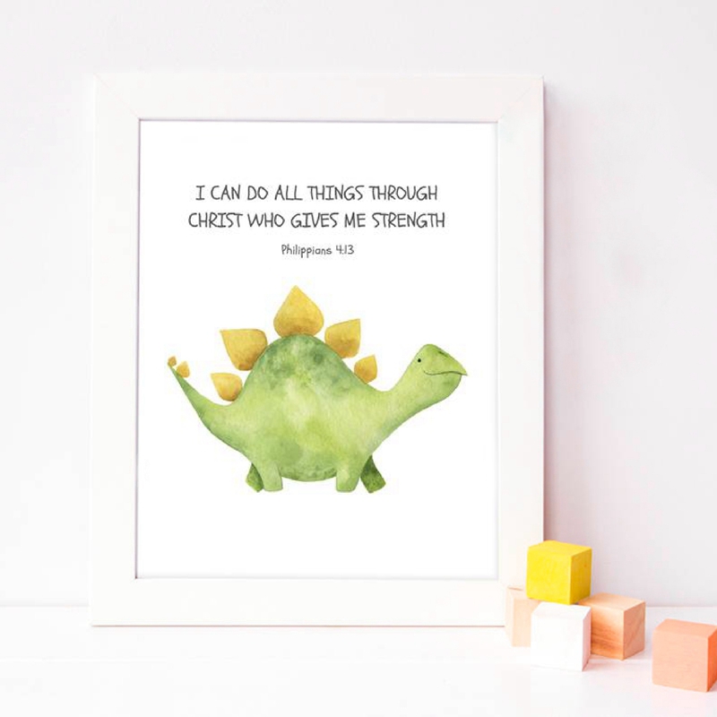 Kid 'S Bijbelvers Citaat Print - Baby Nursery Quotes Wall Art recensie en prijs