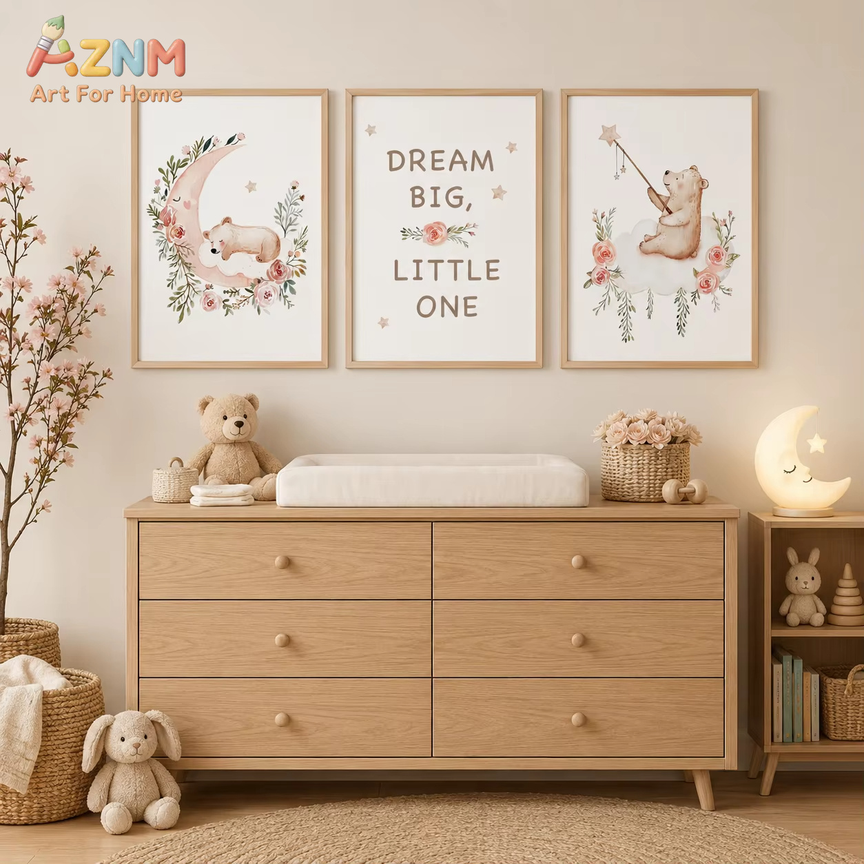 AZNM kinderkamer bloemenmuurku - Baby Nursery Quotes Wall Art recensie en prijs