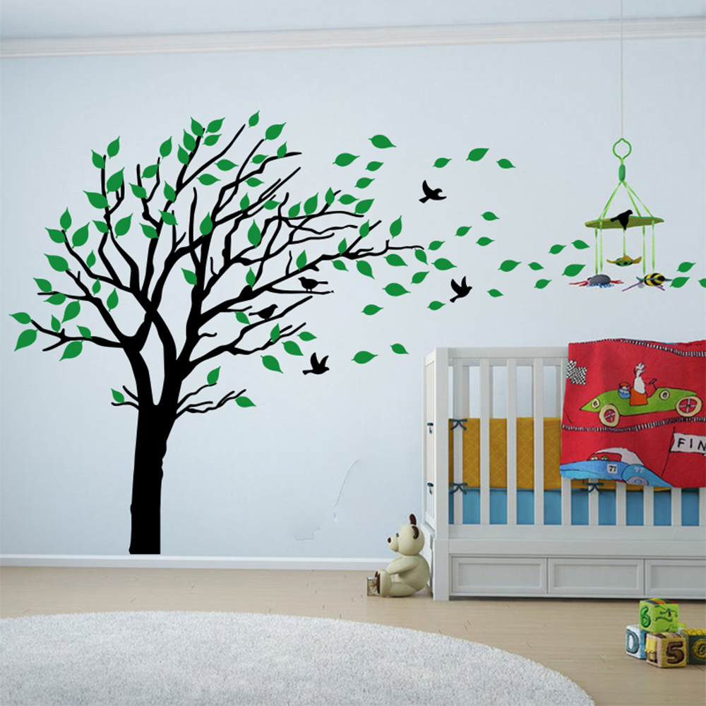 Grote Twee Kleuren Boombladere - Baby Nursery Tree recensie en prijs