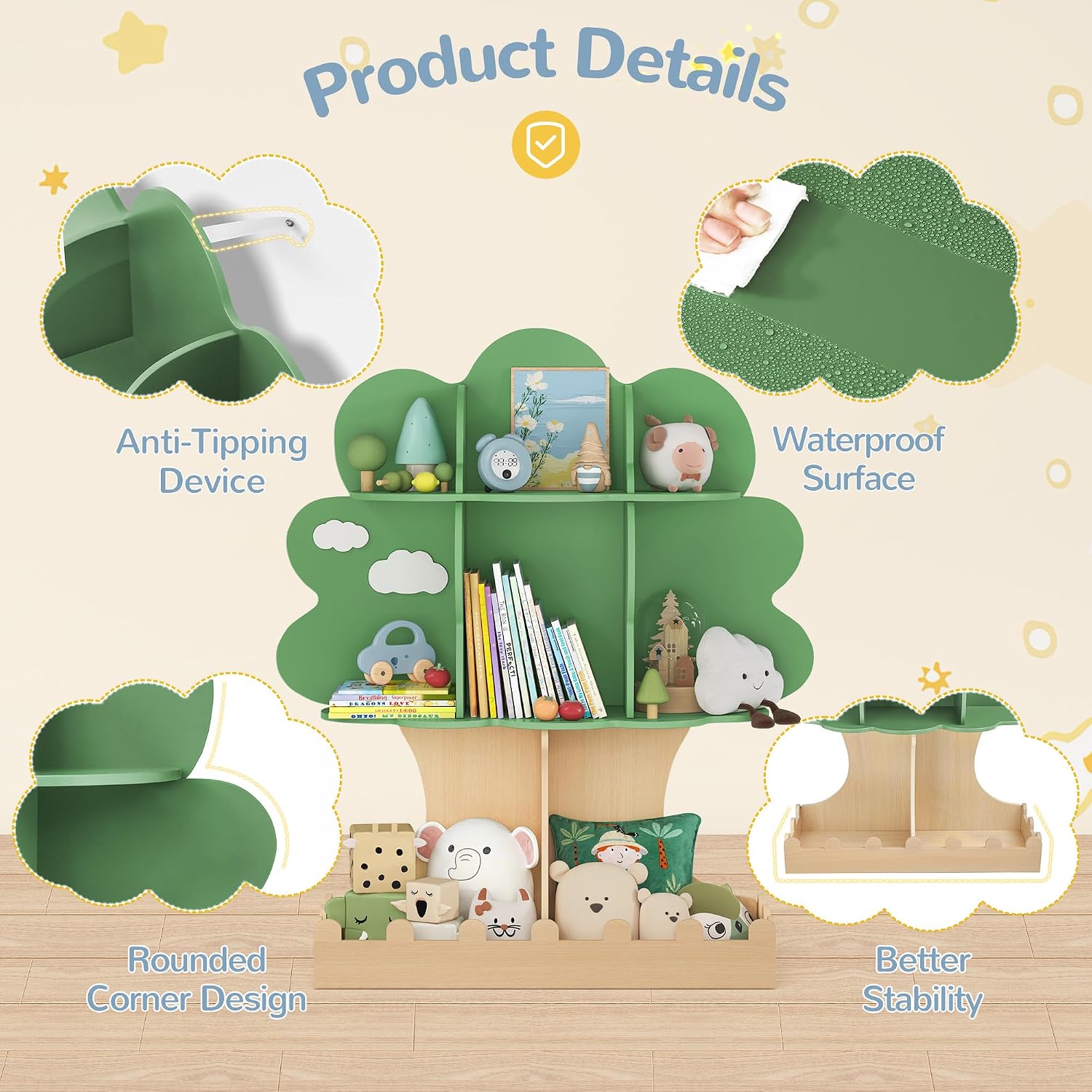 Peuter Boomvormige Boekenplank - Baby Nursery Tree recensie en prijs