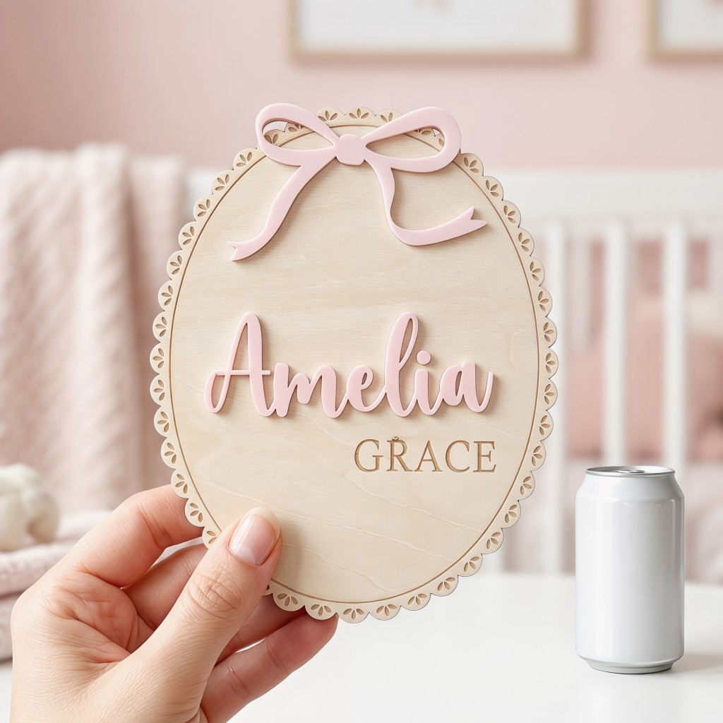 1Pc Custom Bow Lace Edge Baby  - Baby Nursery Gifts recensie en prijs