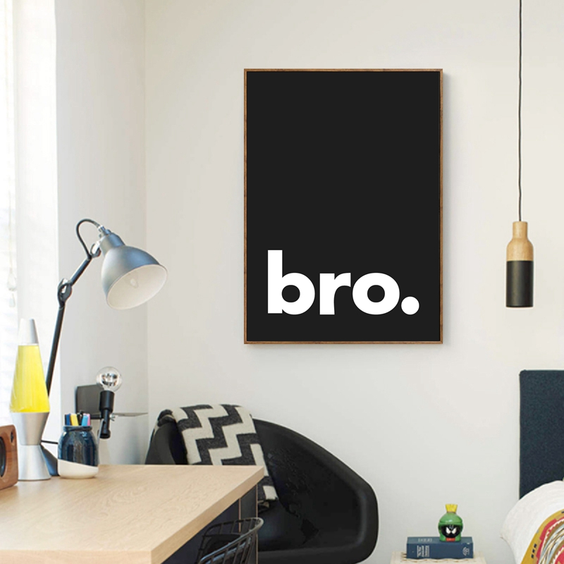 Bro. Print Minimalistische Typ - Baby Nursery Quotes Wall Art recensie en prijs