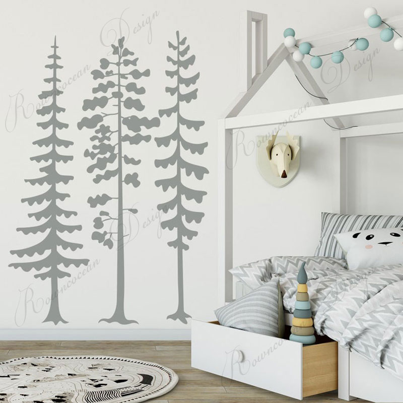 Minimalistische bos dennenboom - Baby Nursery Tree recensie en prijs