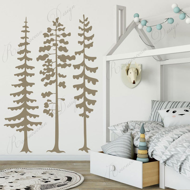 Minimalistische bos dennenboom - Baby Nursery Tree recensie en prijs