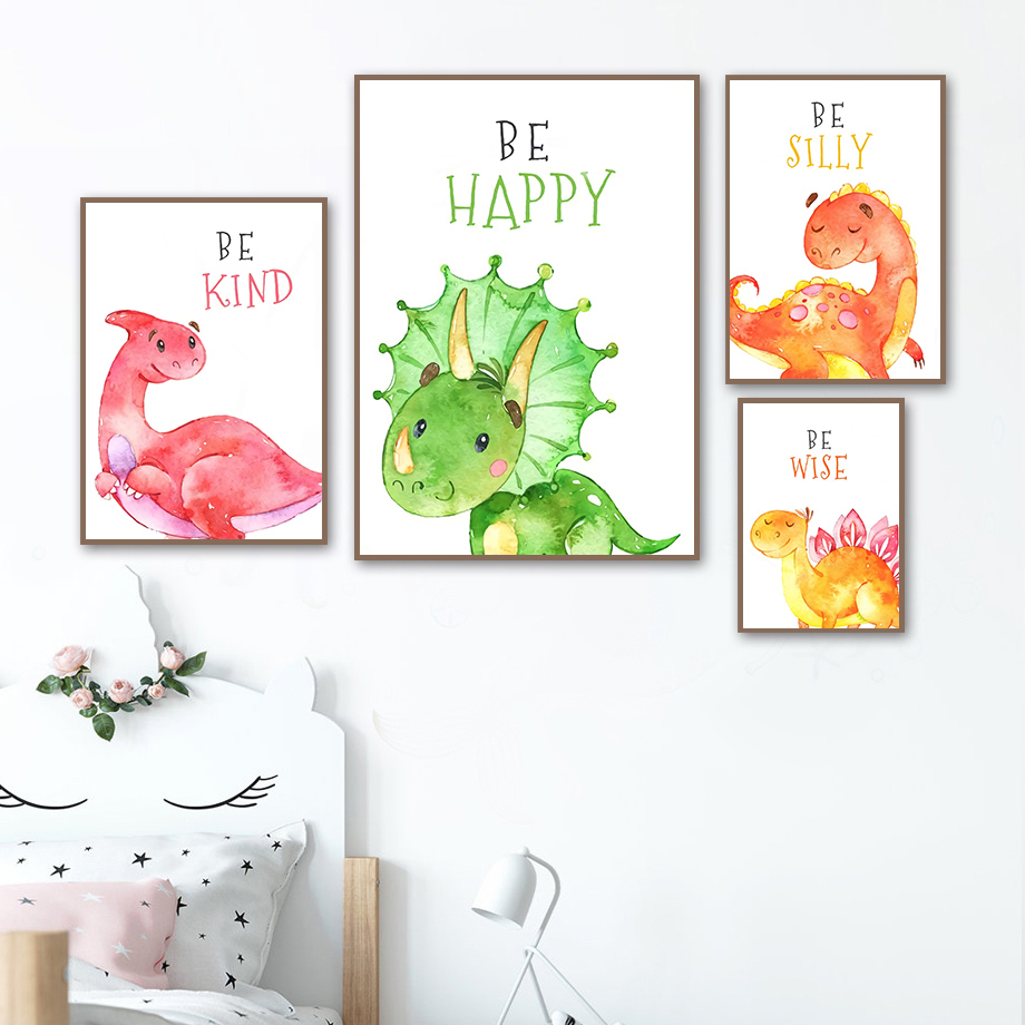 Cartoon Dinosaurus Quotes Wall - Baby Nursery Quotes Wall Art recensie en prijs
