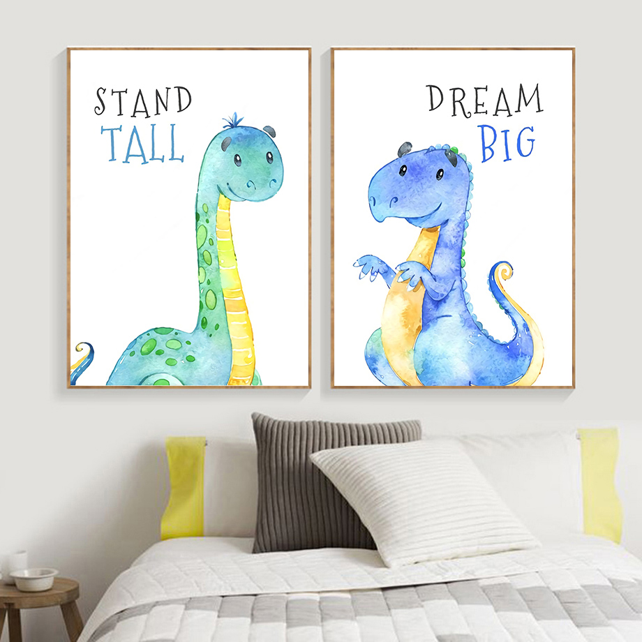 Cartoon Dinosaurus Quotes Wall - Baby Nursery Quotes Wall Art recensie en prijs