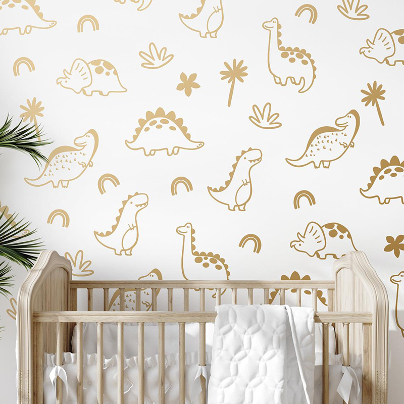 Geometrische dinosaurus boom r - Baby Nursery Tree recensie en prijs