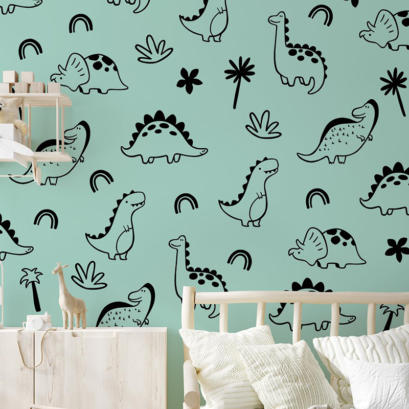 Geometrische dinosaurus boom r - Baby Nursery Tree recensie en prijs