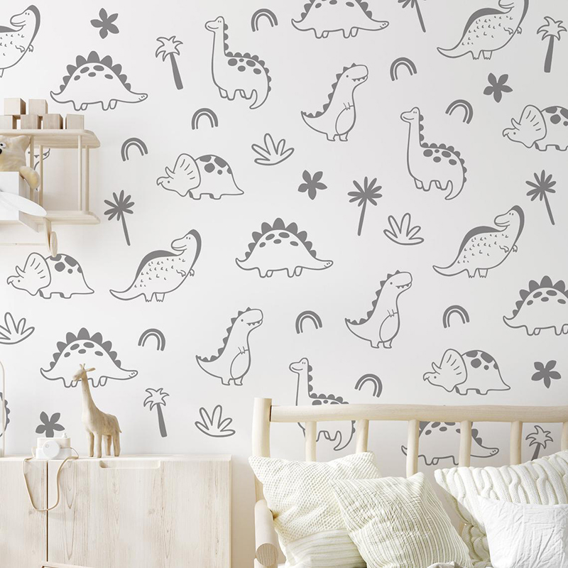 Geometrische dinosaurus boom r - Baby Nursery Tree recensie en prijs
