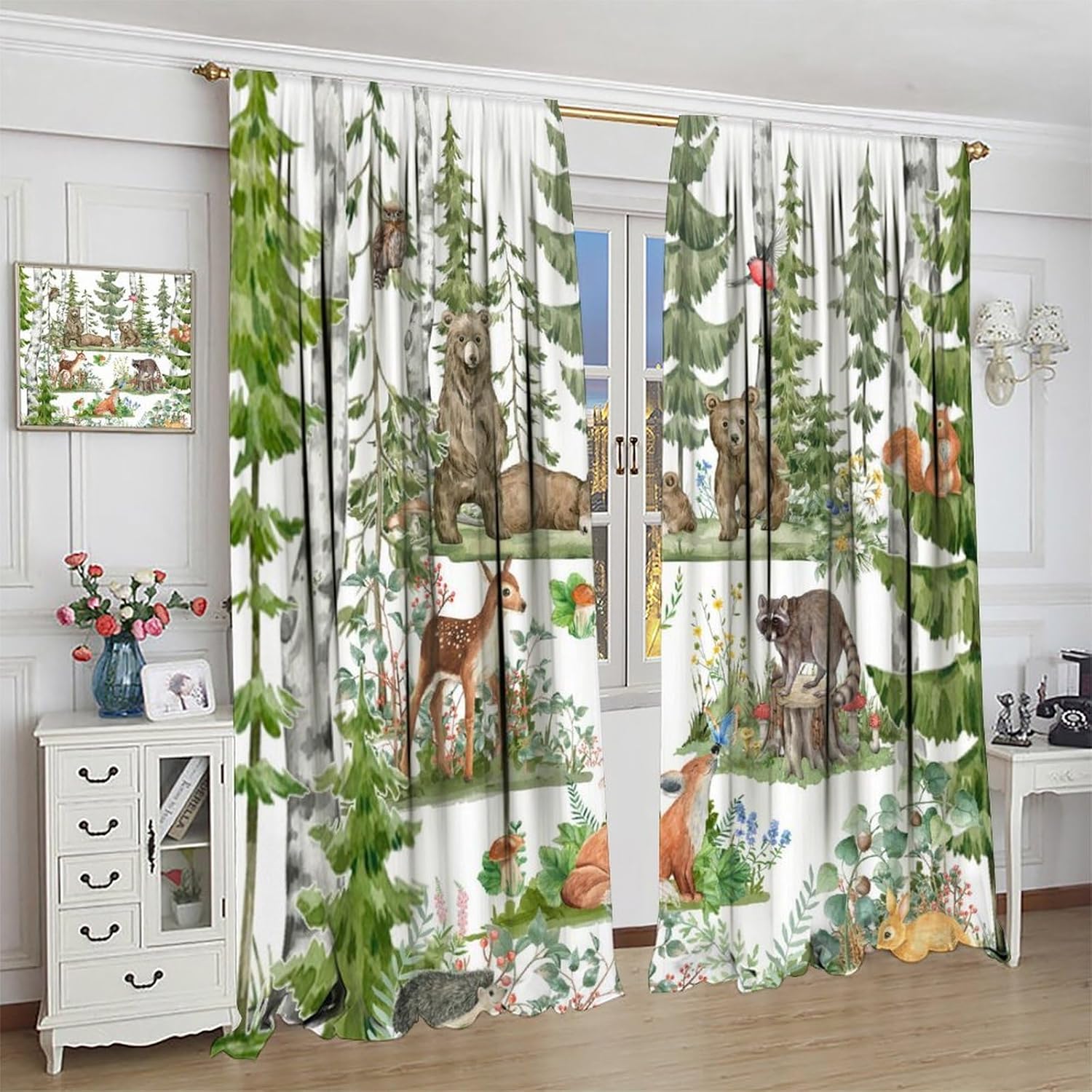 Forest Animal Curtains for Kid - Baby Nursery Tree recensie en prijs