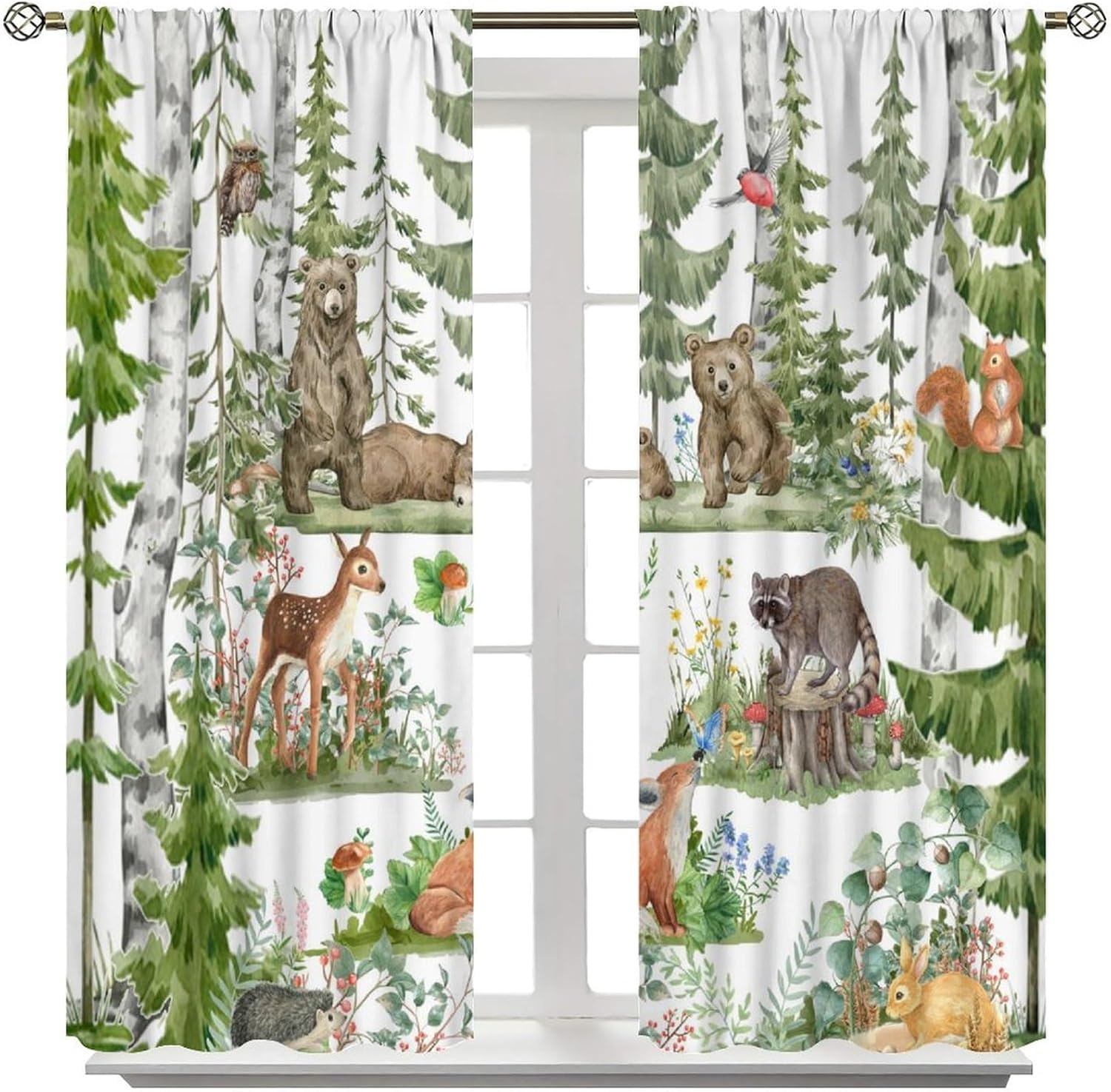 Forest Animal Curtains for Kid - Baby Nursery Tree recensie en prijs