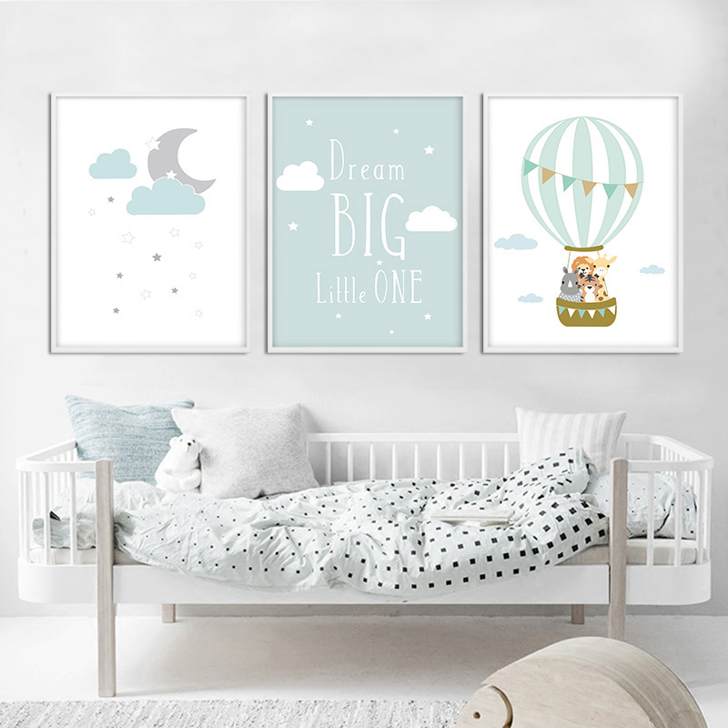 Ballon Maan Kinderkamer Poster - Baby Nursery Quotes Wall Art recensie en prijs