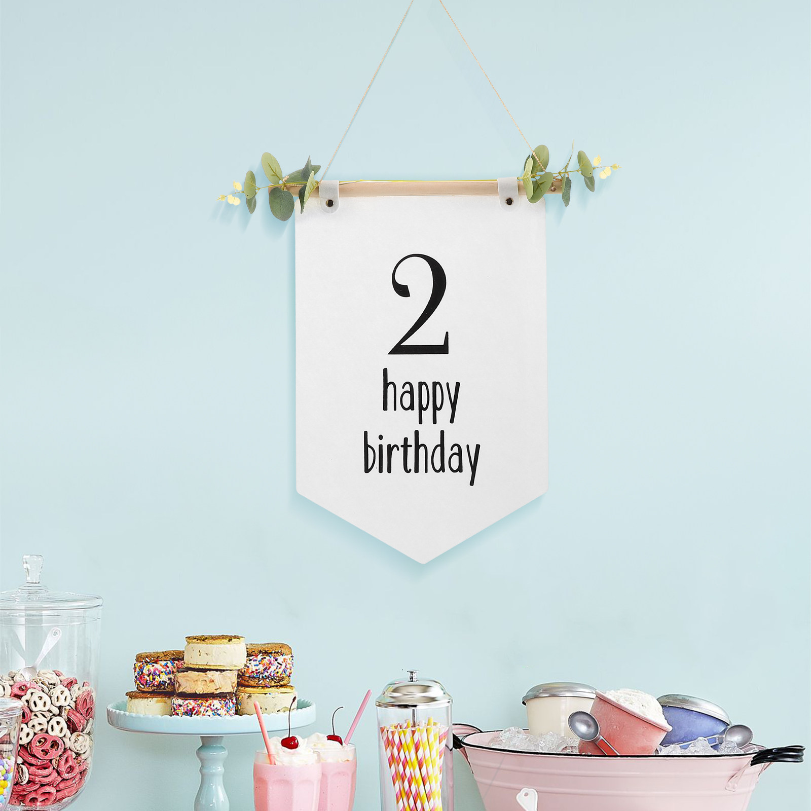 Vilt verjaardagsbanner decorat - Baby Nursery Bunting recensie en prijs
