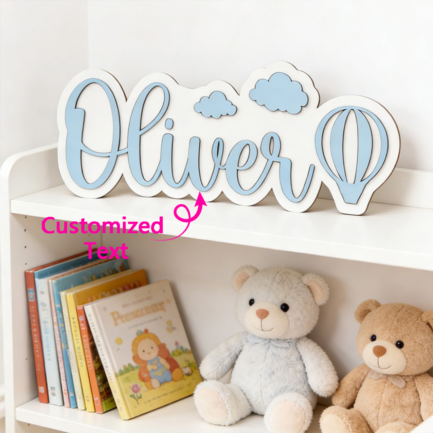 Gepersonaliseerde warmeluchtba - Baby Nursery Gifts recensie en prijs