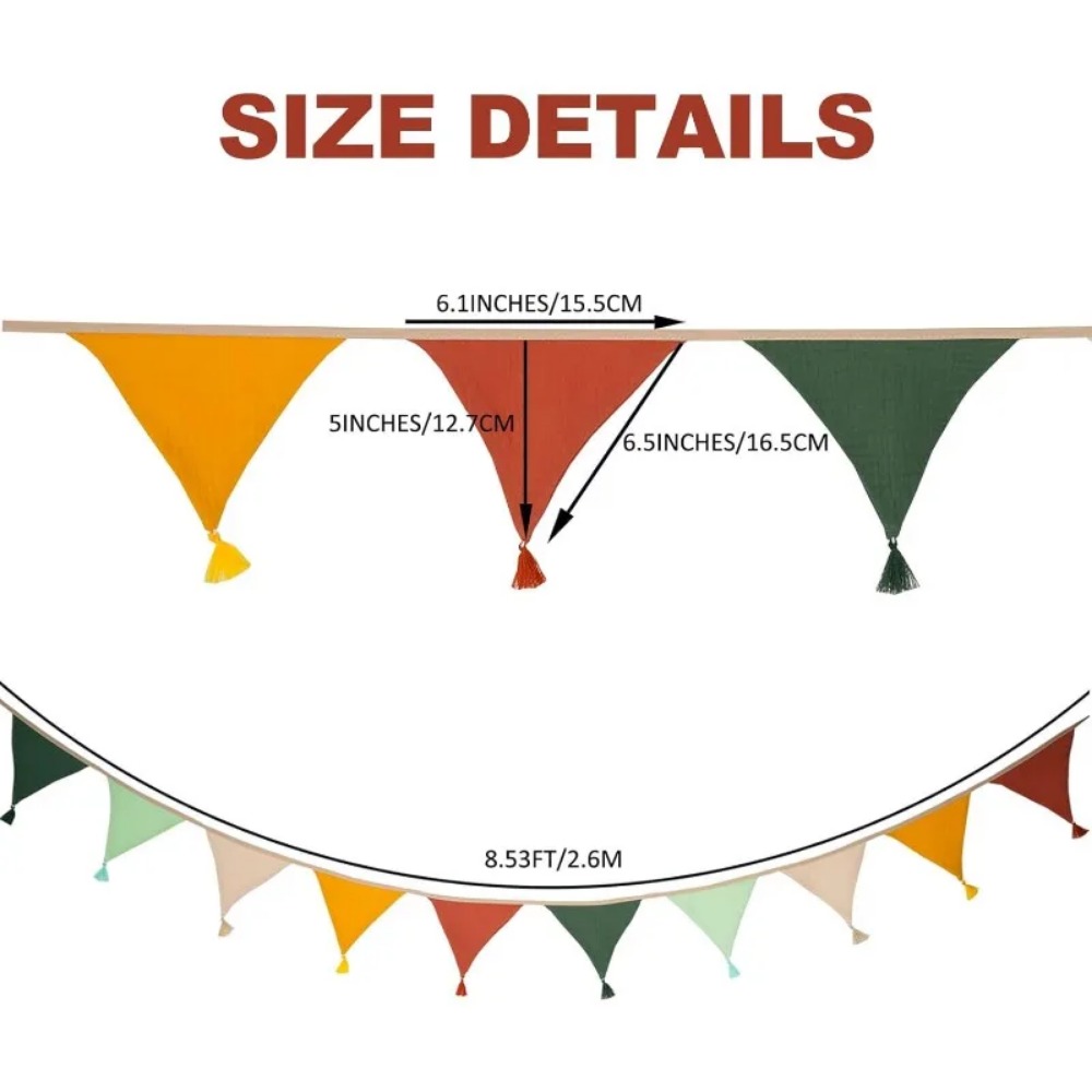 10 STUKS Stoffen Vlaggenbanner - Baby Nursery Bunting recensie en prijs