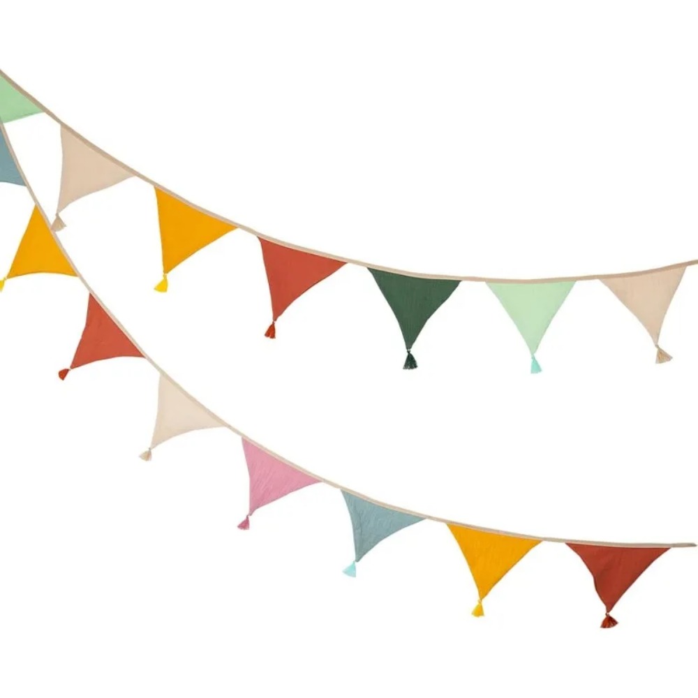 10 STUKS Stoffen Vlaggenbanner - Baby Nursery Bunting recensie en prijs