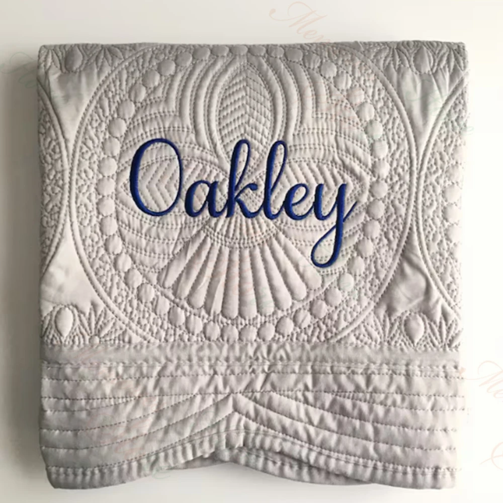 Geborduurde Naam Baby Kinderka - Baby Boy Nursery Quilt recensie en prijs